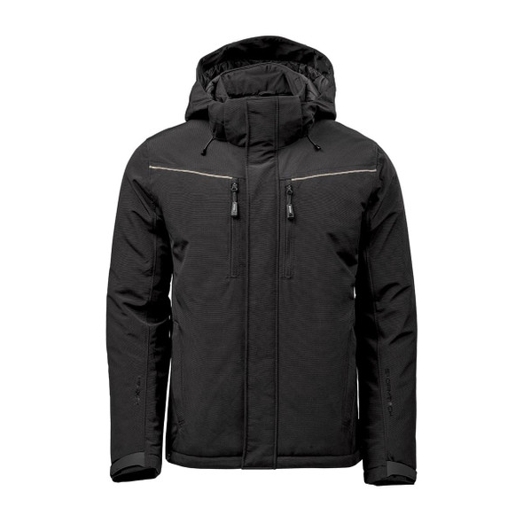 Stormtech HDK-1 Men's Steelhead Thermal Jacket  - Front | Black/ Granite