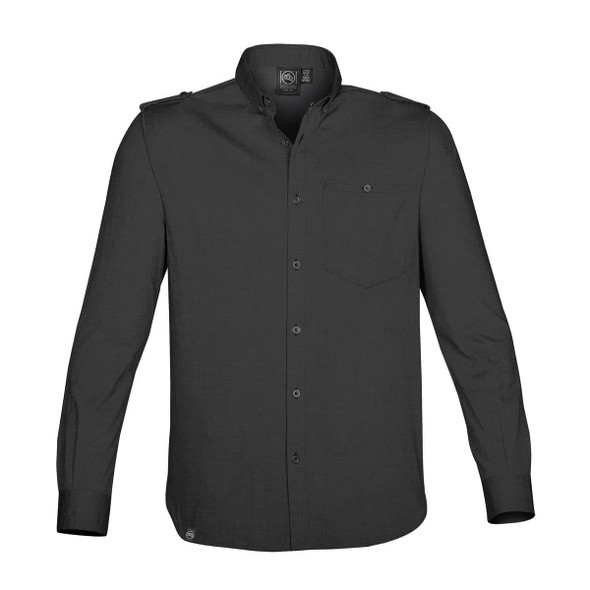Stormtech OCL-1 Men's Handford Long Sleeve Shirt - Front | Black