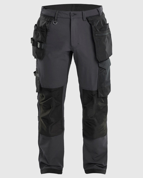 BLAKLADER 1622 4-Way stretch Work Pants | Dark Grey/ Black