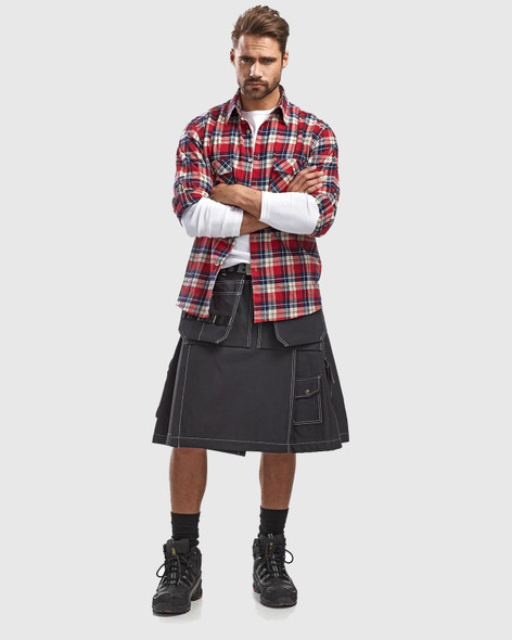 BLAKLADER 1627 Utility Kilt | Black