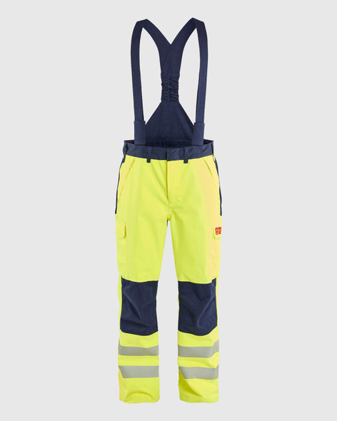 BLAKLADER 1687 Multinorm Shell Pant | Hi--Vis Yellow/ Navy Blue