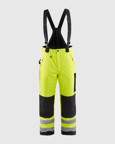 BLACKLADER 1689 Hi-Vis Lined Shell Pants | Hi-Vis Yellow/ Black