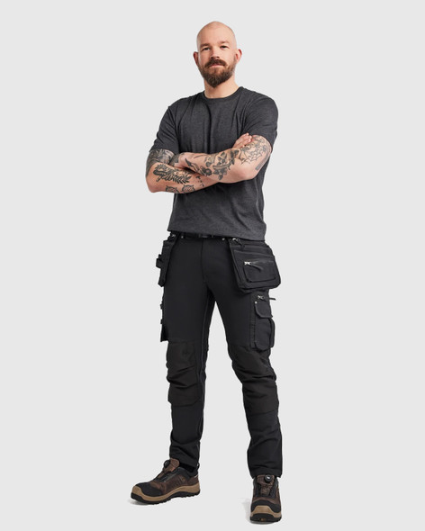 BLAKLADER 1998 Craftsman 4-way stretch X1900 Trousers | Black