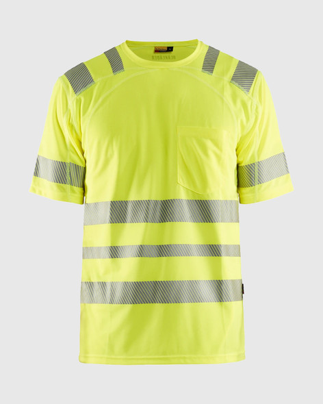 BLAKLADER 3490 Hi-Vis Short Sleeved T-Shirt | Hi-Vis Yellow