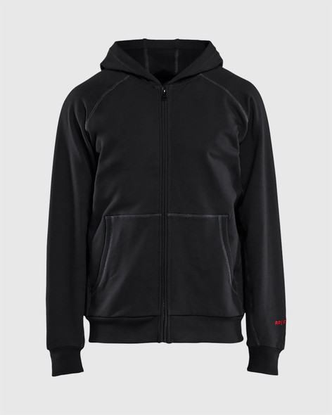 BLACKLADER 3504 FR Zip Hooded Jacket | Black