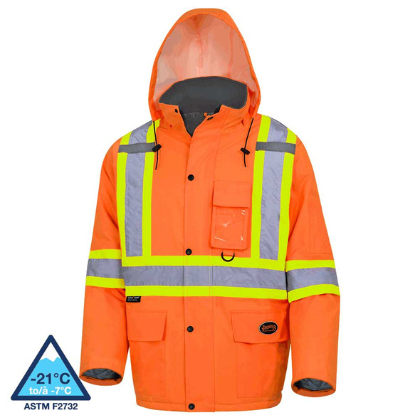 Pioneer 5030 100% Waterproof Winter Quilted Safety Parka | SafetyWear.ca