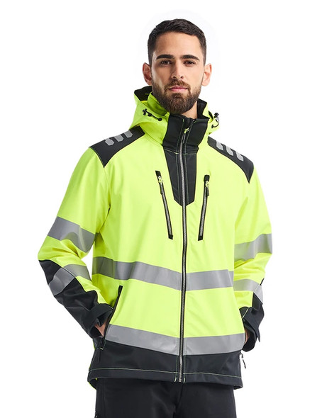 Hi-Vis Softshell Jacket Yellow Hi-viz/Black | YELLOW HI-VIZ/BLACK