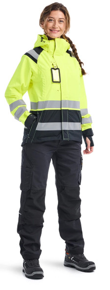 Women's Hi-Vis Shell Jacket Yellow Hi-viz/Black | YELLOW HI-VIZ/BLACK