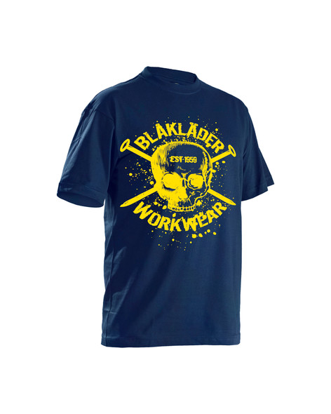 NAVY SKULLL T-SHIRT Antique moss | NAVY BLUE