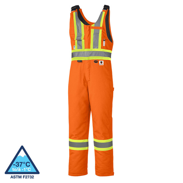 Pioneer 5534A Flame Resistant/ARC Rated Quilted Cotton Insulated Safety Overalls - Orange | Safetywear.ca