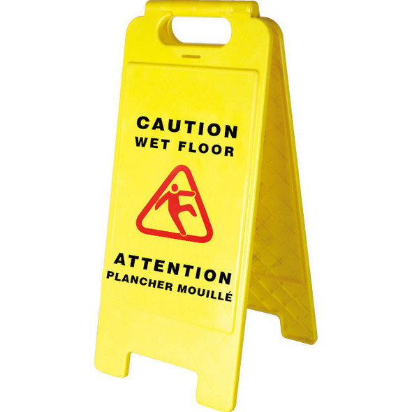 301 Bilingual Janitorial Wet Floor Sign