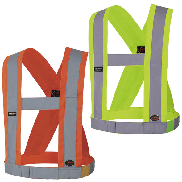 SureWerx™ V1041560-O/S Hi-Viz Adjustable Elastic Reflective Safety