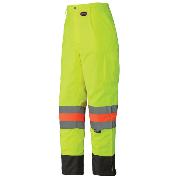 Pioneer 6039 Waterproof Traffic Safety Pants - Hi-Viz Yellow/Green | Safetywear.ca