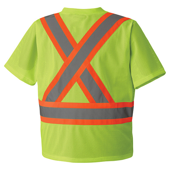 Pioneer 5993P Safety Poly Mesh Shirt - Hi-Viz Yellow/Green | Safetywear.ca