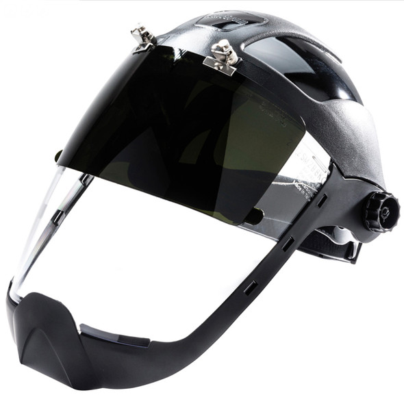 S32251 Multi-Purpose Face Shield With Flip-Up IR Window And Ratcheting Headgear