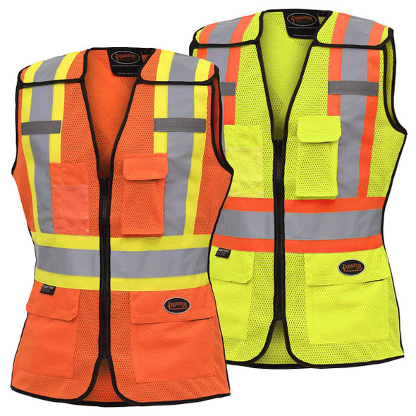 Pioneer 486/489 Women's Tear-Away Hi-Vis Safety Vest | SafetyWear.ca