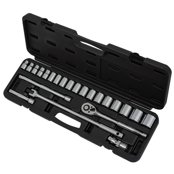 ISK-1224M 24 PC 1/2" Drive Metric Socket Set