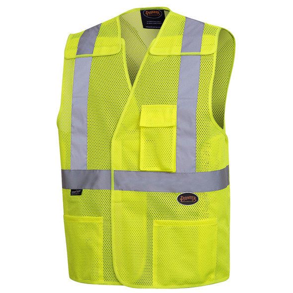 Pioneer 6923 Safety Vest with 2" Tape - Hi-Viz Yellow/Green | Safetywear.ca