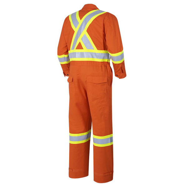 Pioneer 7702 FR-Tech™ Flame Resistant 7 oz Safety Coverall - Hi-Viz Orange | Safetywear.ca