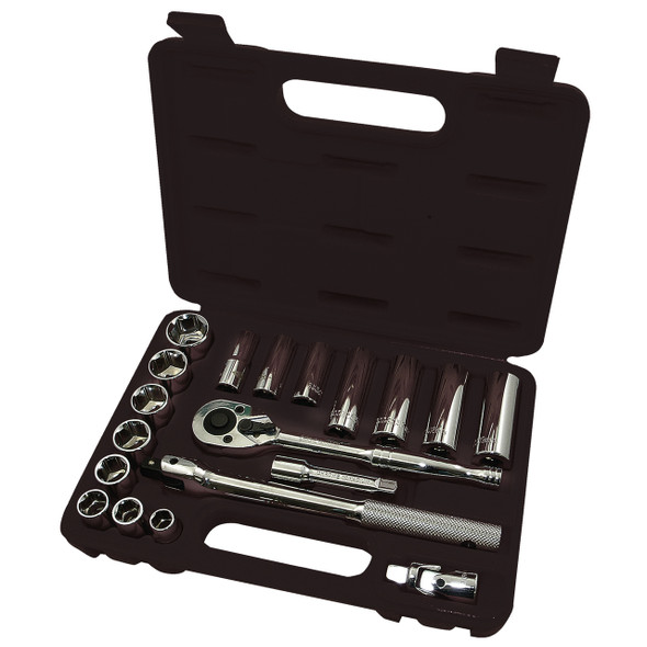 ISK-3820M 20 PC 3/8" Drive Metric Socket Set