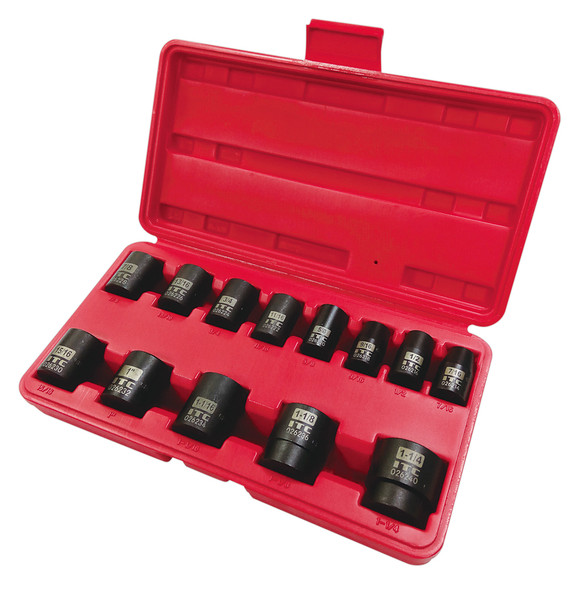 IPS-1312 1/2" Drive 13PC SAE Impact Socket Set