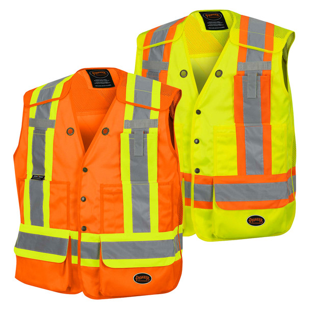 Pioneer 6694/6695 Drop Shoulder Tear-Away Surveyor Safety Vest