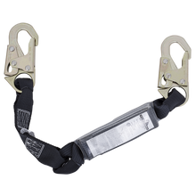 Peakworks 2.5 Shock Absorbing Lanyard (110 - 220lb Capacity) - SP - Single  Leg Snap Hooks - 2.5' (0.8M) 