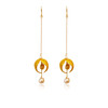 Luxury Pearl Earrings made of silver 925 with24k  gold plating