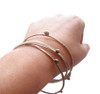 Minimalist silver Bangles|Contemporary bracelets|Designer Bangle bracelet 