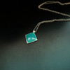 Chic Enamel charm Necklaces made of silver  in red,turquoise,white colors  