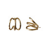 Hoop Earrings "Tria" a minimal and bold design for everyday