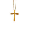 "Ariadne's Fold: Silver 925 Cross with Zircon Inlay Inspired by Greek Tradition"