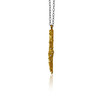 Organic stick pendant with Zircons a rocker stylish ,statement piece of jewelry 