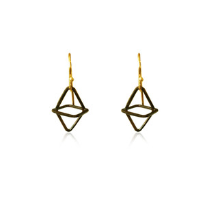 Greek geometric earrings