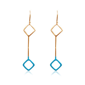 Enamel Geometric earrings in many colors