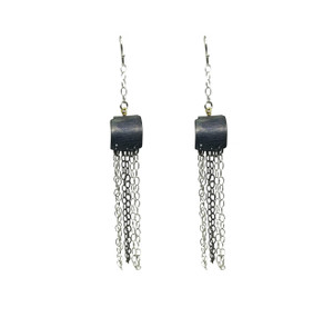 Rock Style Earrings with chains and Pearls|Contemporary sytatement Earrings 