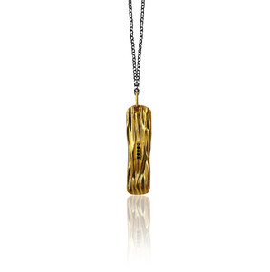 Athenais II Pendant with zircons, inspired by the folds and forms of ancient Greek garments 