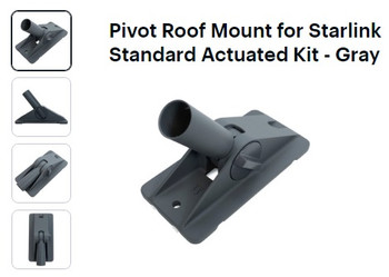 Starlink Pivot Roof Mount for Standard Actuated Kit Gray (old generation) 3512005