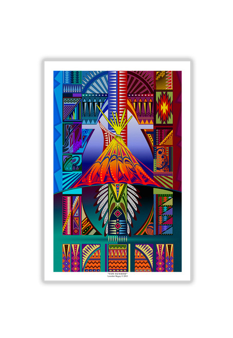 A5-24"x 36"-Tipi Sunrise-PRINT