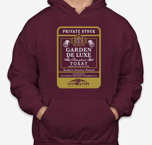 HOODIE "Garden Deluxe" Burgundy