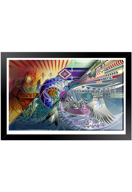 "Winter Harmony" Custom Black Frame/Glass (In-store pickup only)