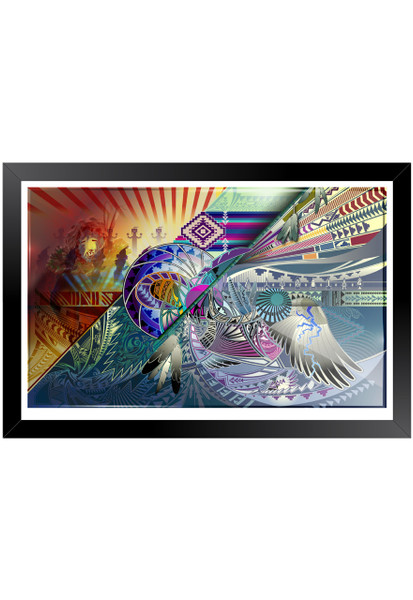 "Winter Harmony" Custom Black Frame/Glass (In-store pickup only)