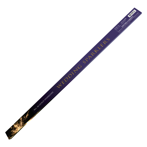36" Gold Wire Wedding Sparklers
