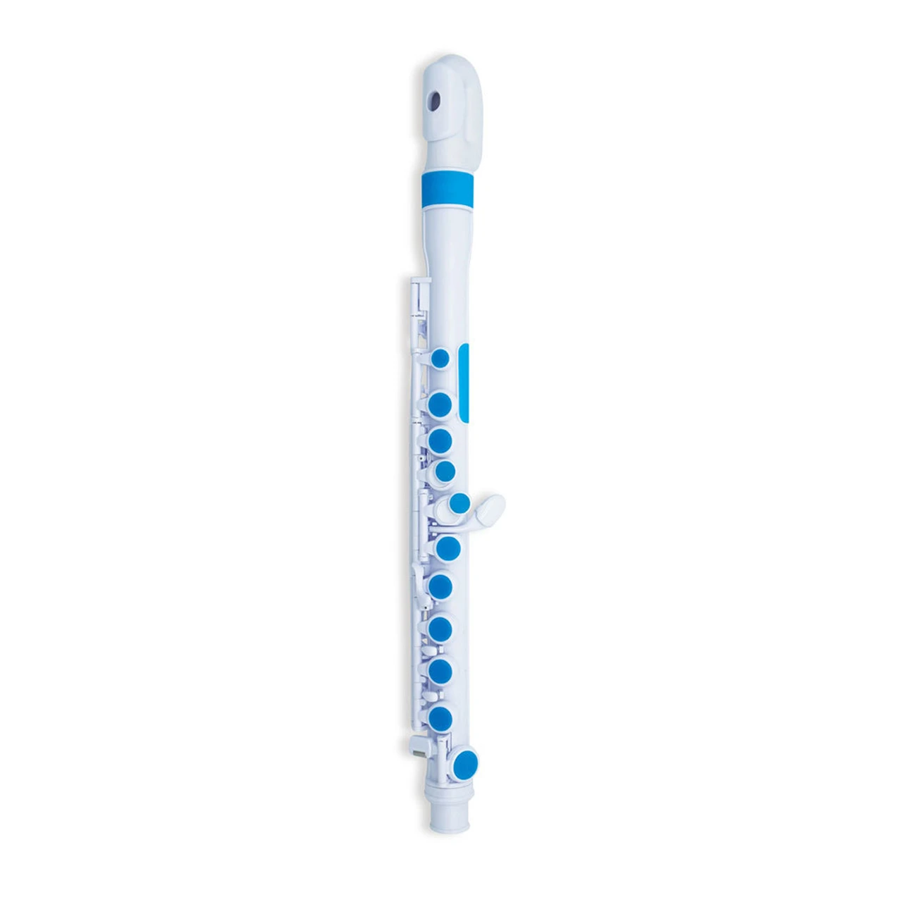 NUVO jFlute 2.0 ブルー/ホワイト プラスチックフルート Nuvo jFlute 2.0 Childrens Colored Beginning Flute - Ted Brown