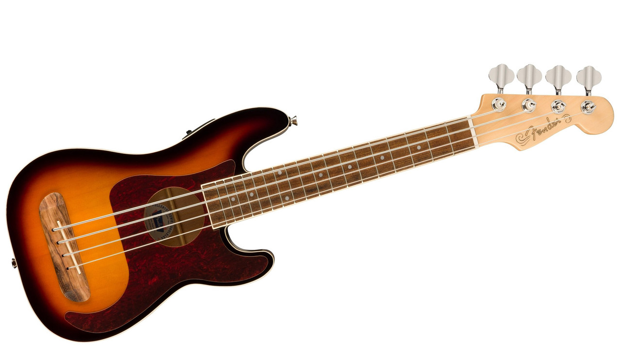 Fender フェンダーFullerton Precision Bass Uke Fender Fullerton Precision Bass Uke - Olympic White | Sweetwater