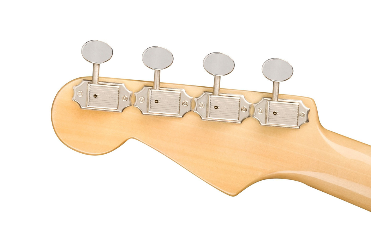 Fender Fullerton Strat Ukulele - Candy Apple Red with Walnut