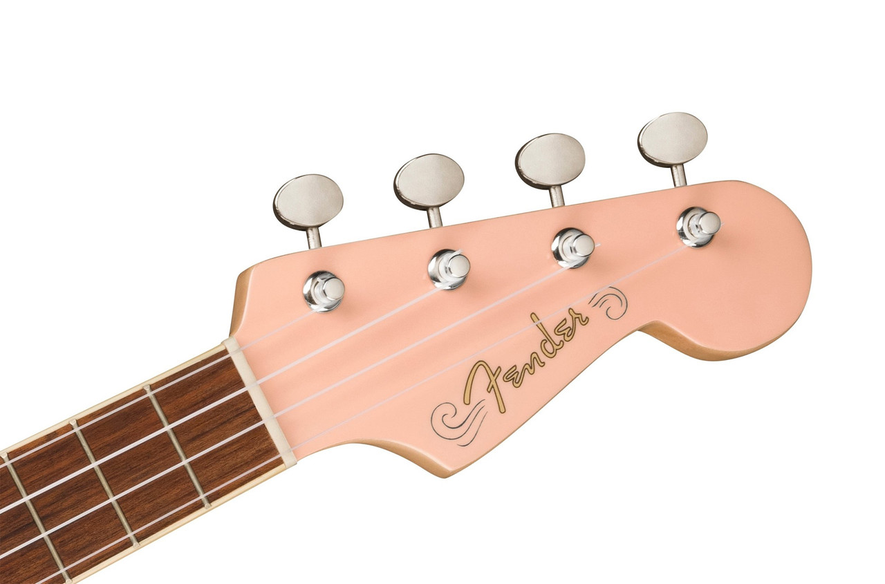Fender Fullerton Jazzmaster Ukulele - Shell Pink - Ted Brown Music