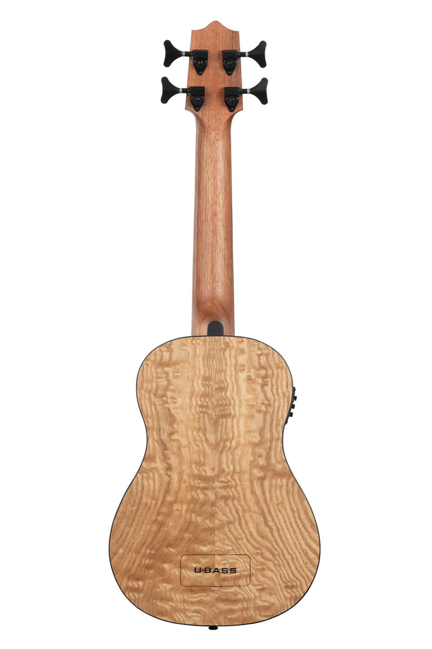 Kala Quilted Ash Acoustic-Electric Fretted U-BASS - UBASS-QA-FS