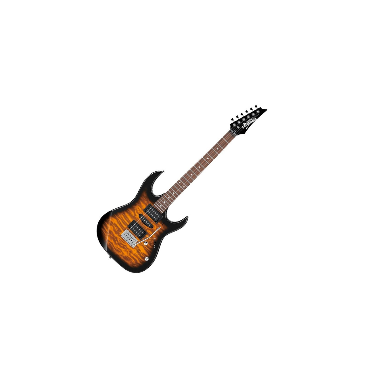 Ibanez GRX70QASB Gio RX 6-String Electric Guitar - Ted Brown
