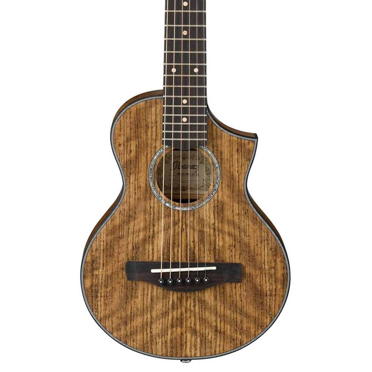 Ibanez EWP14OPN Open Pore Natural Piccolo Acoustic Guitar - Ted